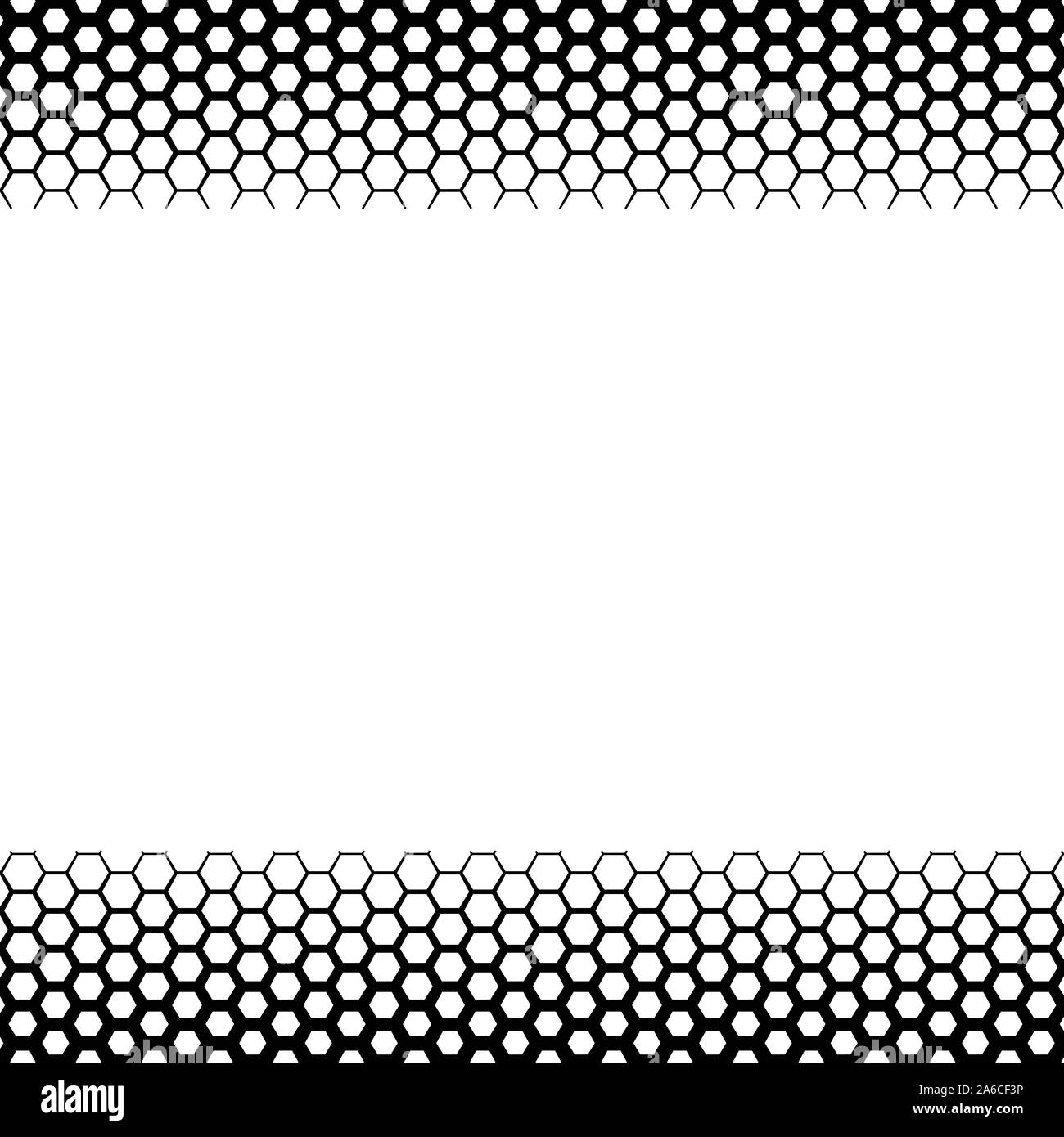 Background with gradient of black and white hexagons Stock Vector Image ...
