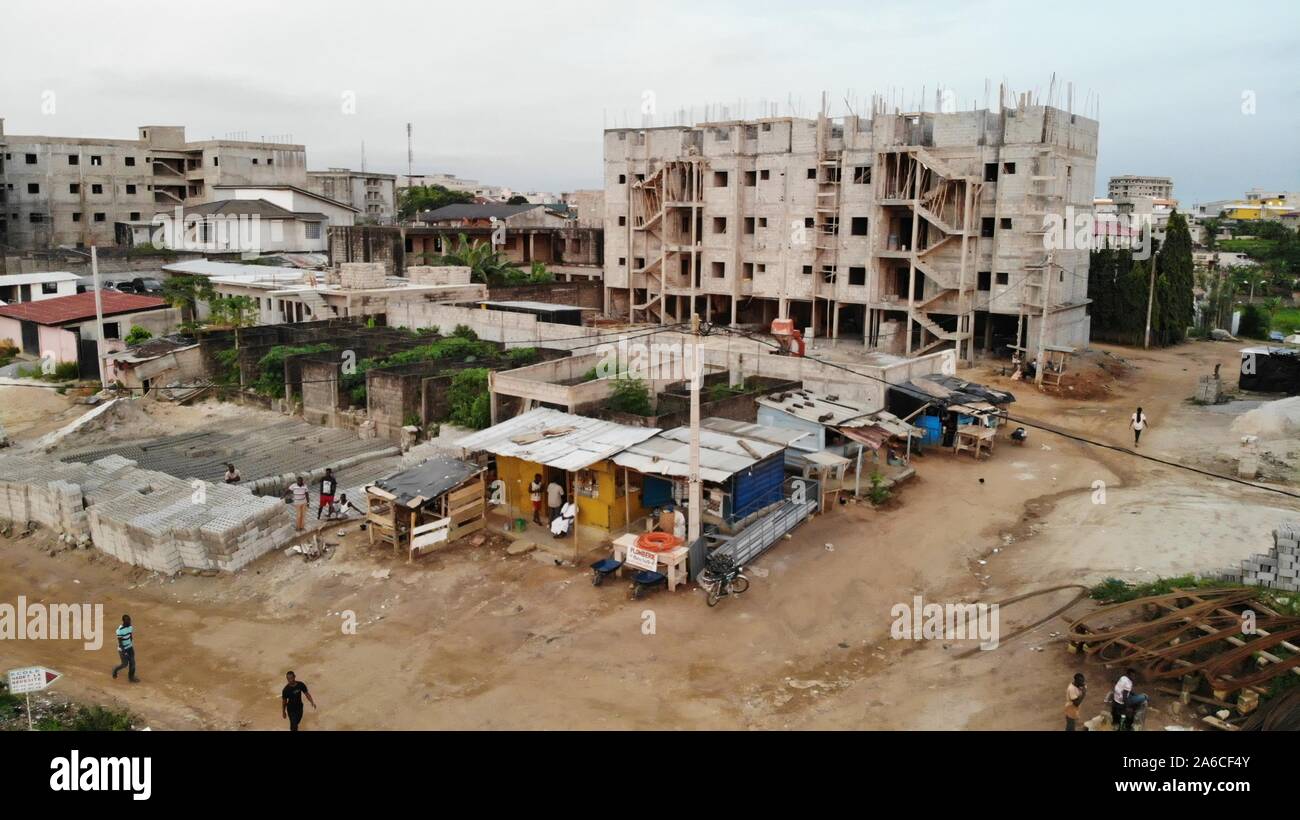 Building construction in Ivory-coast Stock Photo - Alamy