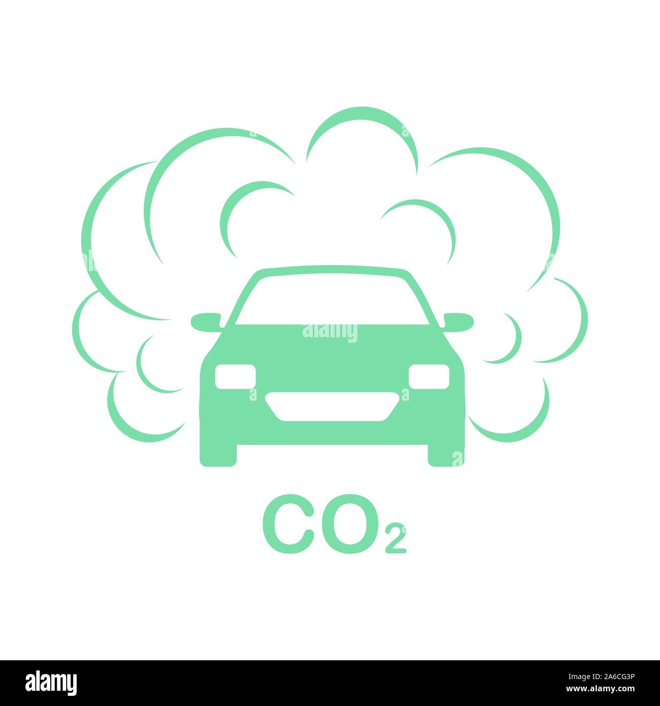 Car emits carbon dioxide Cut Out Stock Images & Pictures - Alamy
