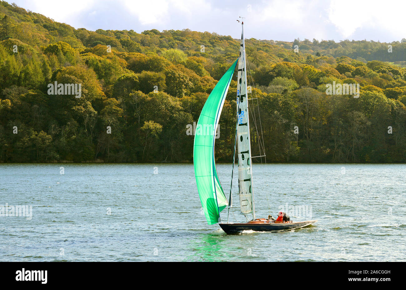 Lake Windermere the largest natural lake in England at the West of of