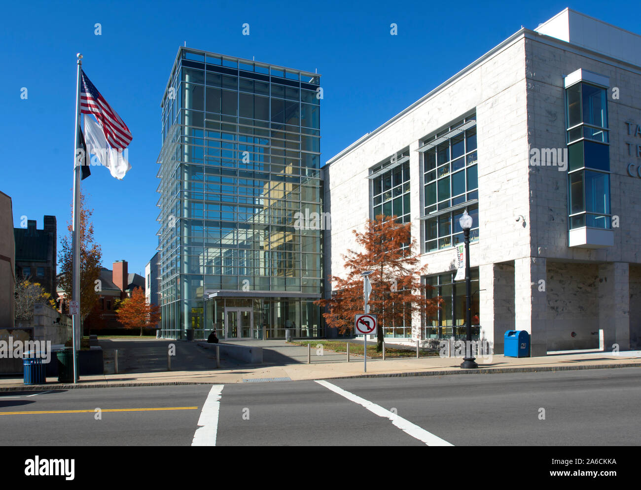 Bristol County Trial Court entrance - Taunton, Massachusetts, USA Stock Photo