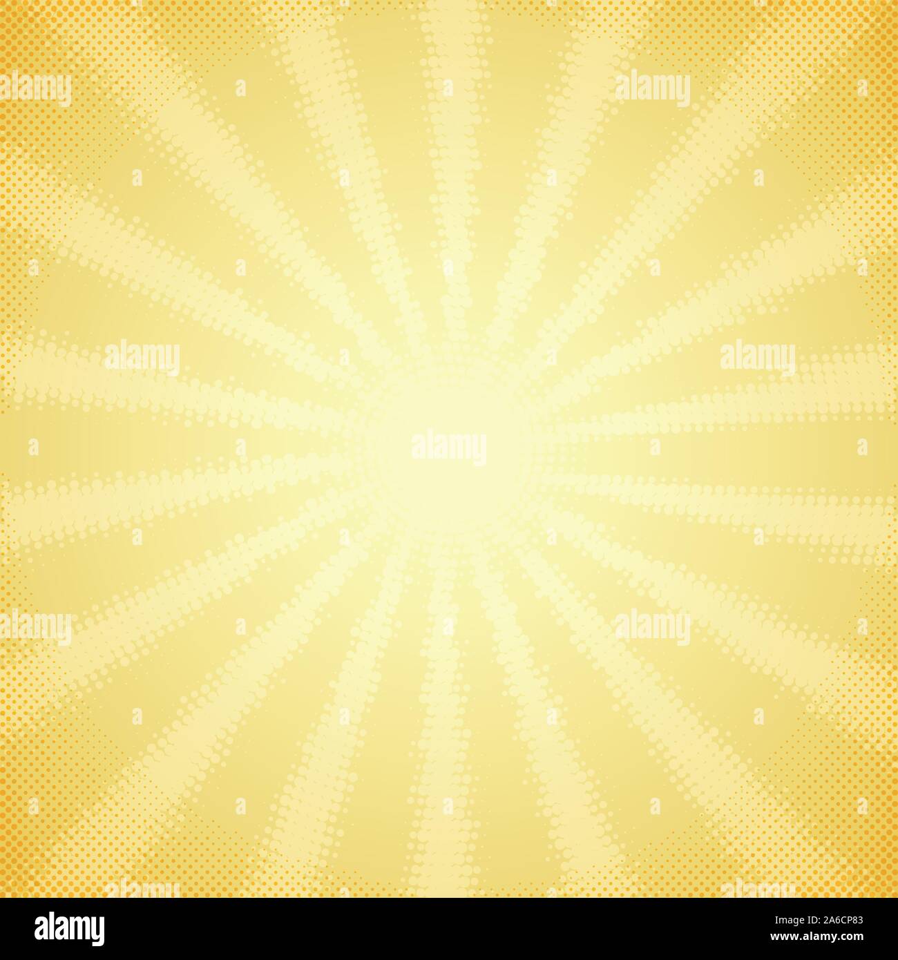 Vintage card with halftone sun rays Stock Vector Image & Art - Alamy