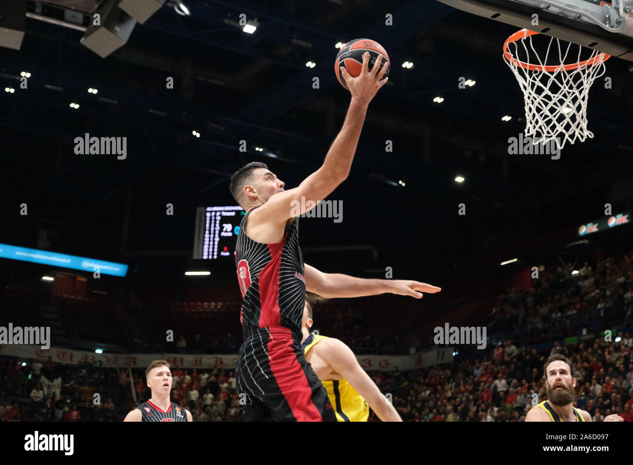 In the photo Luis Scola (Simone Lucarelli/Fotogramma, Milan - 2019-10-25) p.s. la foto e' utilizzabile nel rispetto del contesto in cui e' stata scattata, e senza intento diffamatorio del decoro delle persone rappresentate Stock Photo