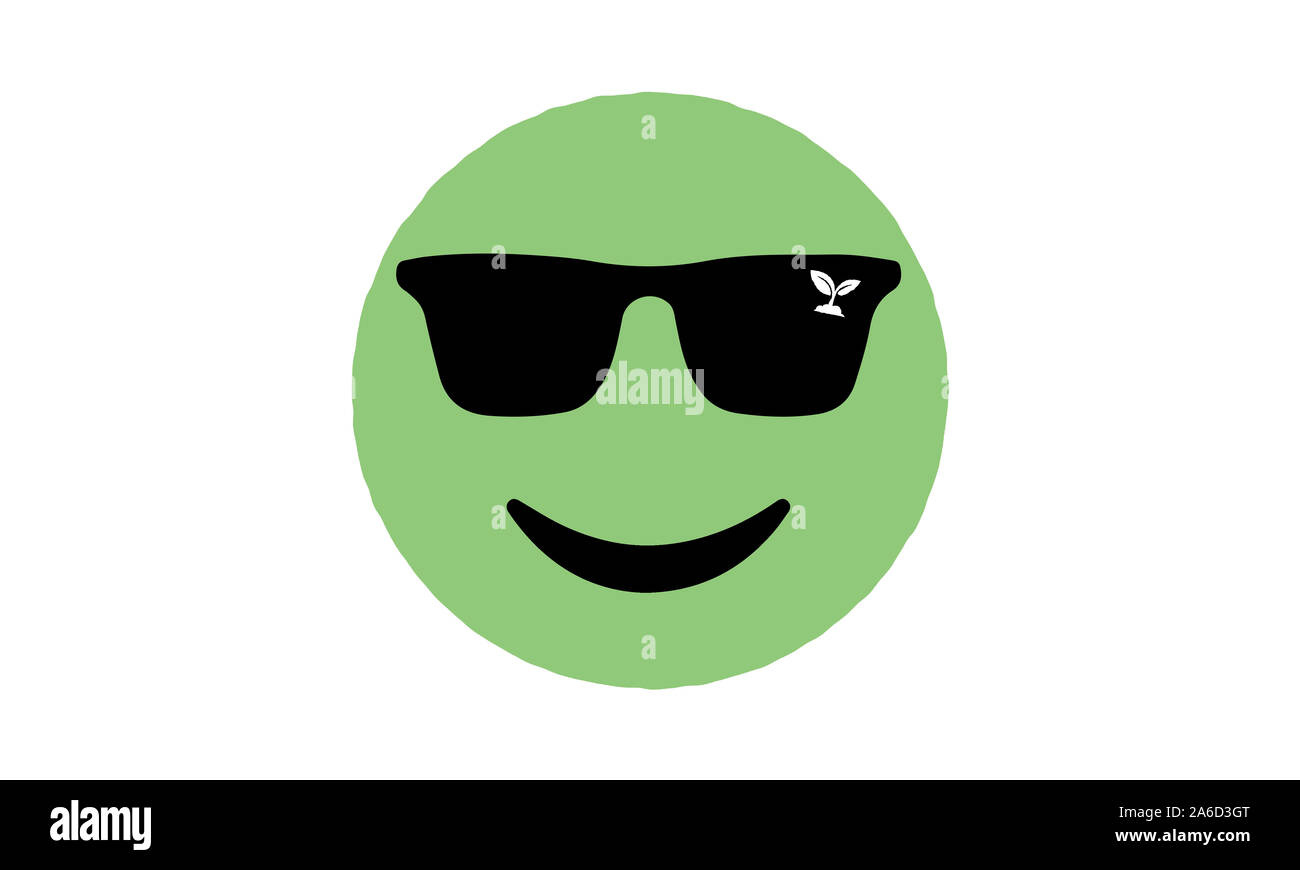 https://c8.alamy.com/comp/2A6D3GT/environment-green-happy-face-emoji-with-sunglasses-and-seedling-reflection-it-is-cool-to-care-about-the-environmental-issues-2A6D3GT.jpg