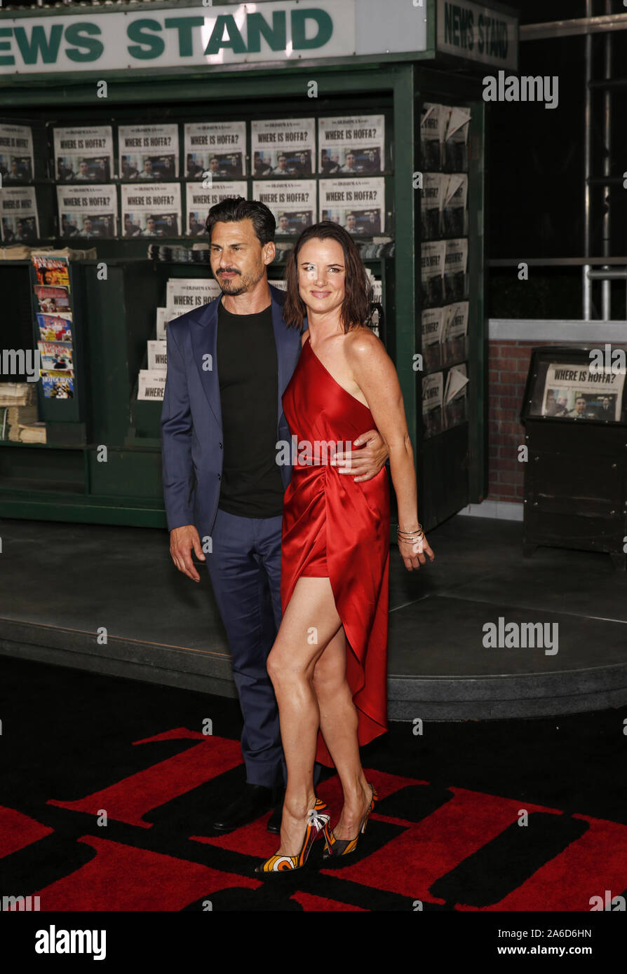 Los Angeles, CA - October 24, 2019: Brad Wilk and Juliette Lewis arrive