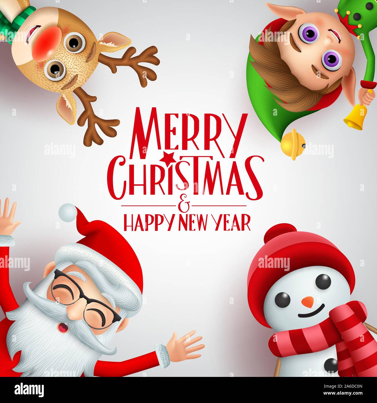 Elegant Merry Christmas Happy New Year Stock Vector (Royalty Free) 80772721  | Shutterstock, image size:1300x1390