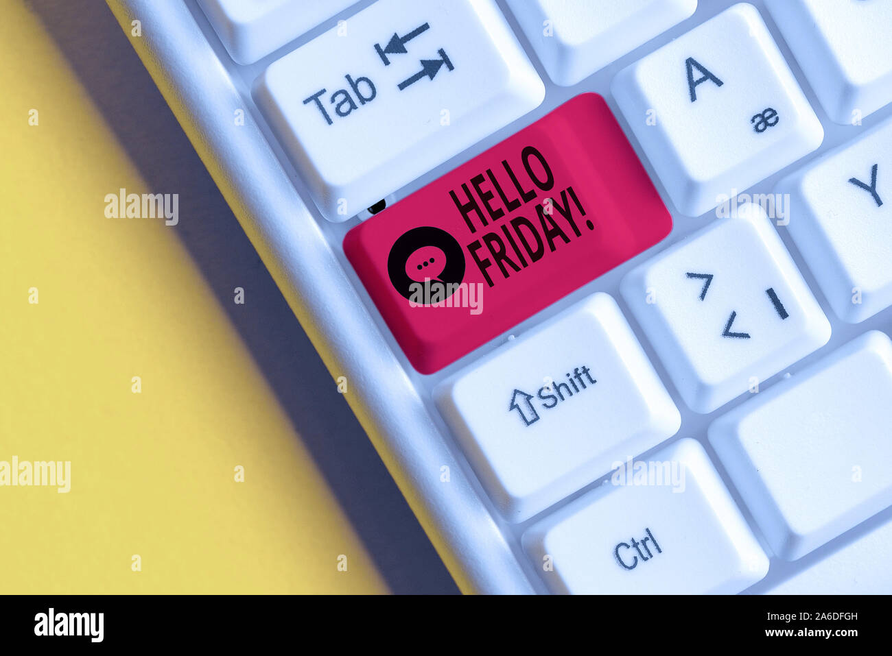 Word writing text Hello Friday. Business photo showcasing used to ...