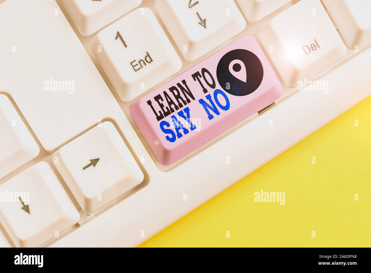 Conceptual hand writing showing Learn To Say No. Concept meaning ...