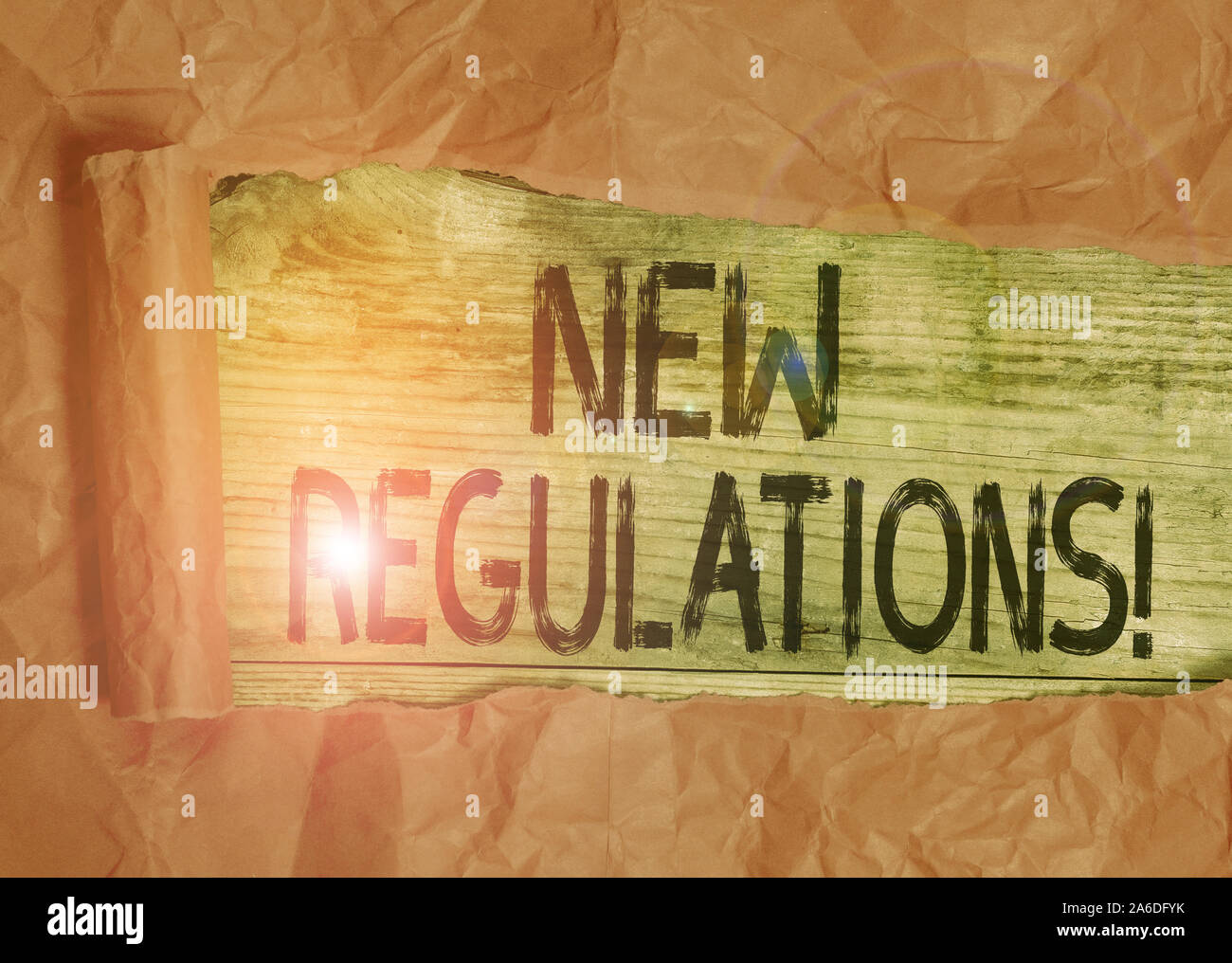 Conceptual hand writing showing New Regulations. Concept meaning rules