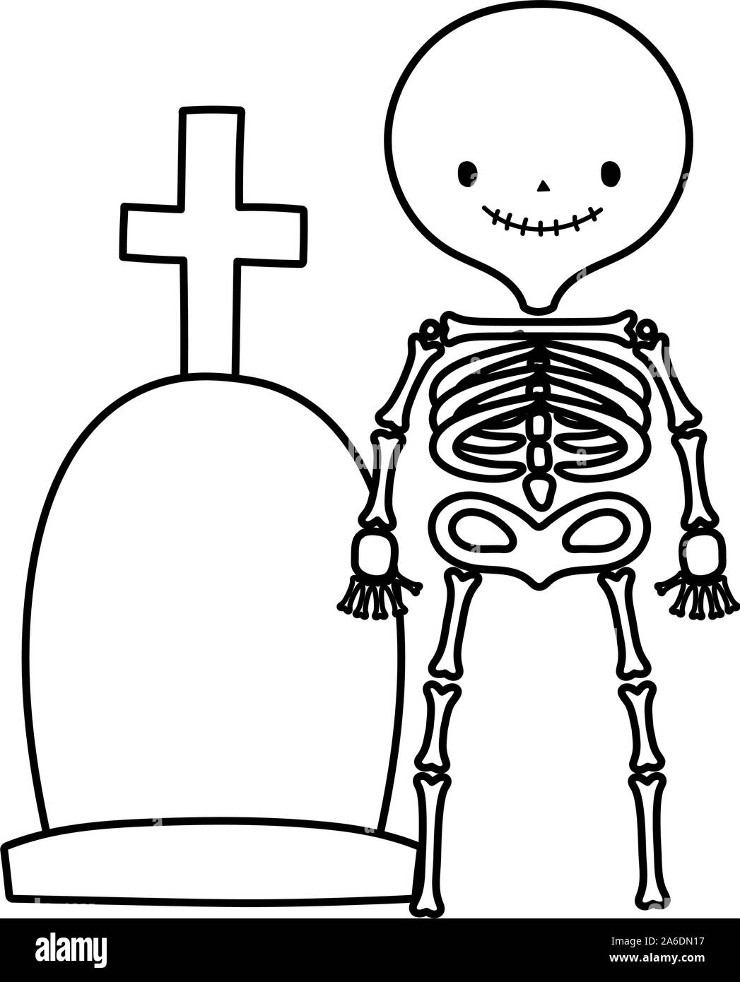 Halloween Rip Grave with skull 28153141 PNG