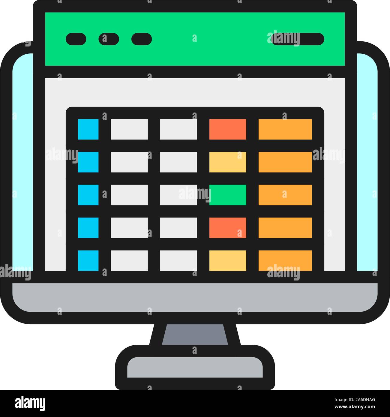 Computer Screen Cut Out Stock Images Pictures Alamy