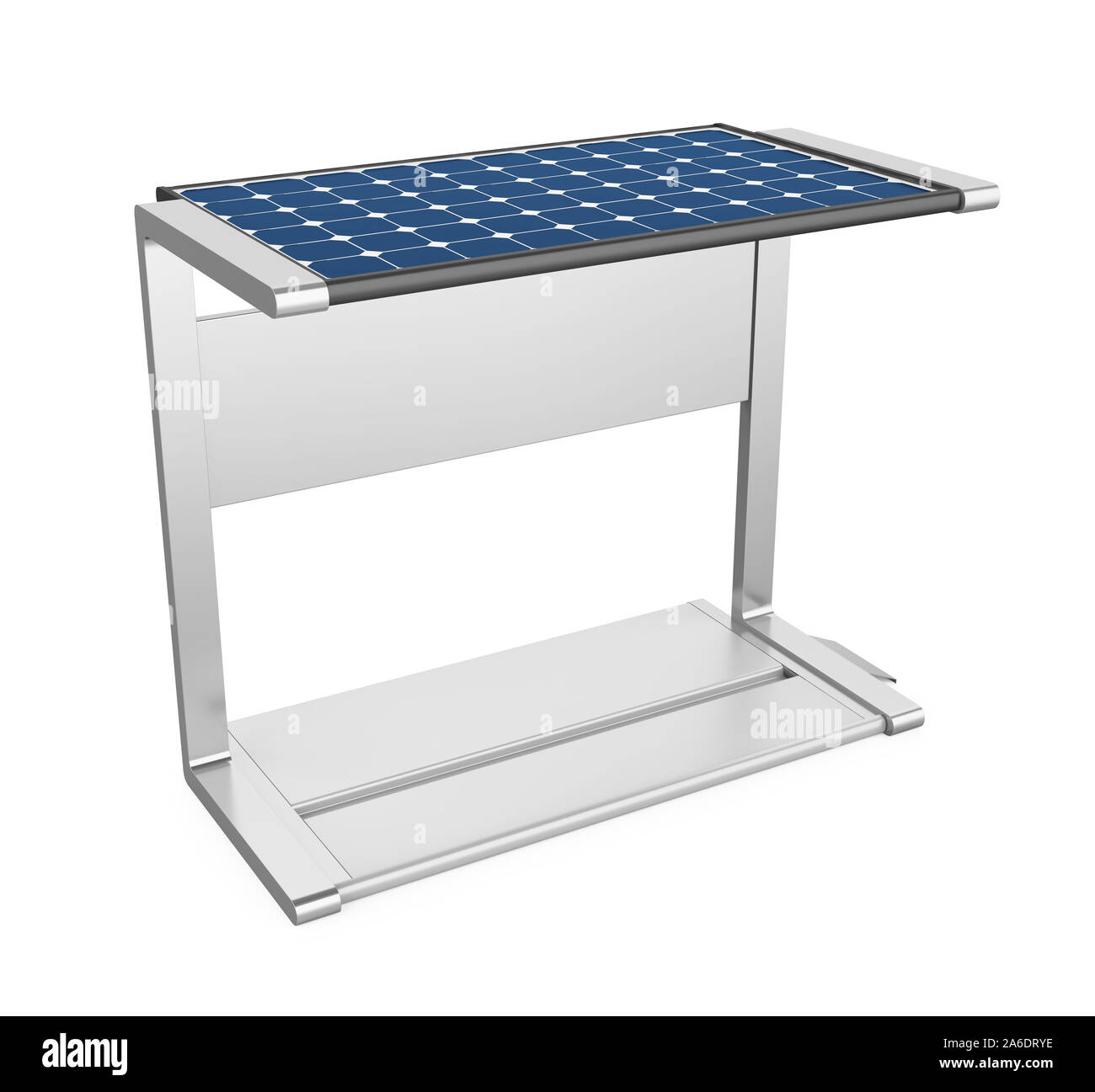 Solar Panel Charging Station Isolated Stock Photo Alamy