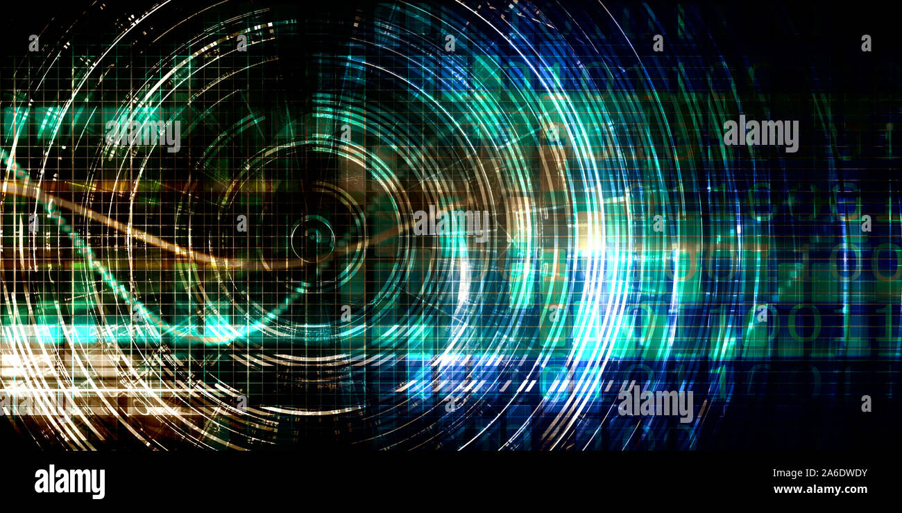 Digital Engineering Abstract Background Pattern Concept Art Stock Photo ...