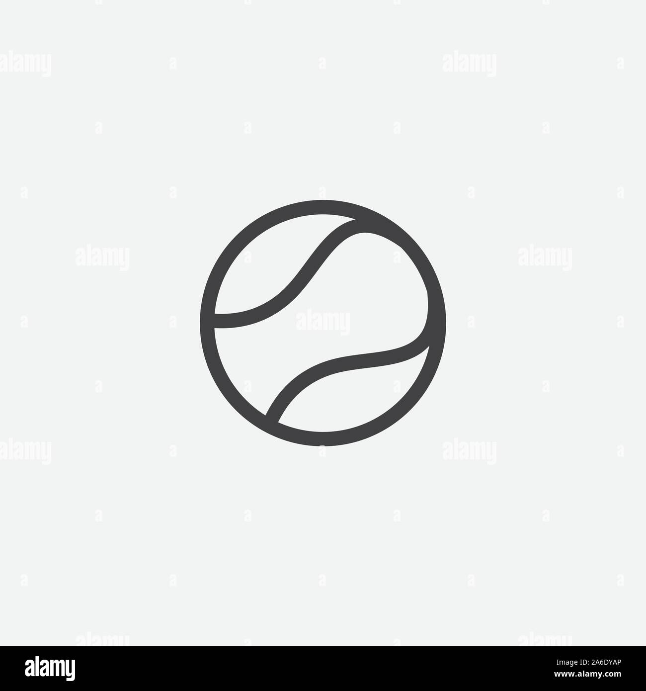tennis ball icon symbol vector design, tennis ball vector in linear style,  Simple vector icon, ball Stock Vector Image & Art - Alamy