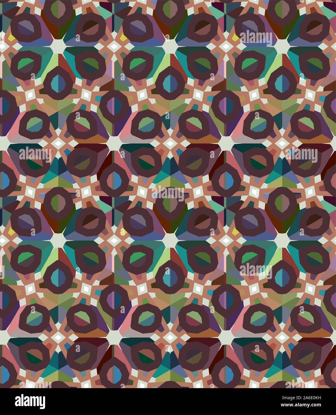Seamless vector pattern in geometric ornamental style Stock Vector ...