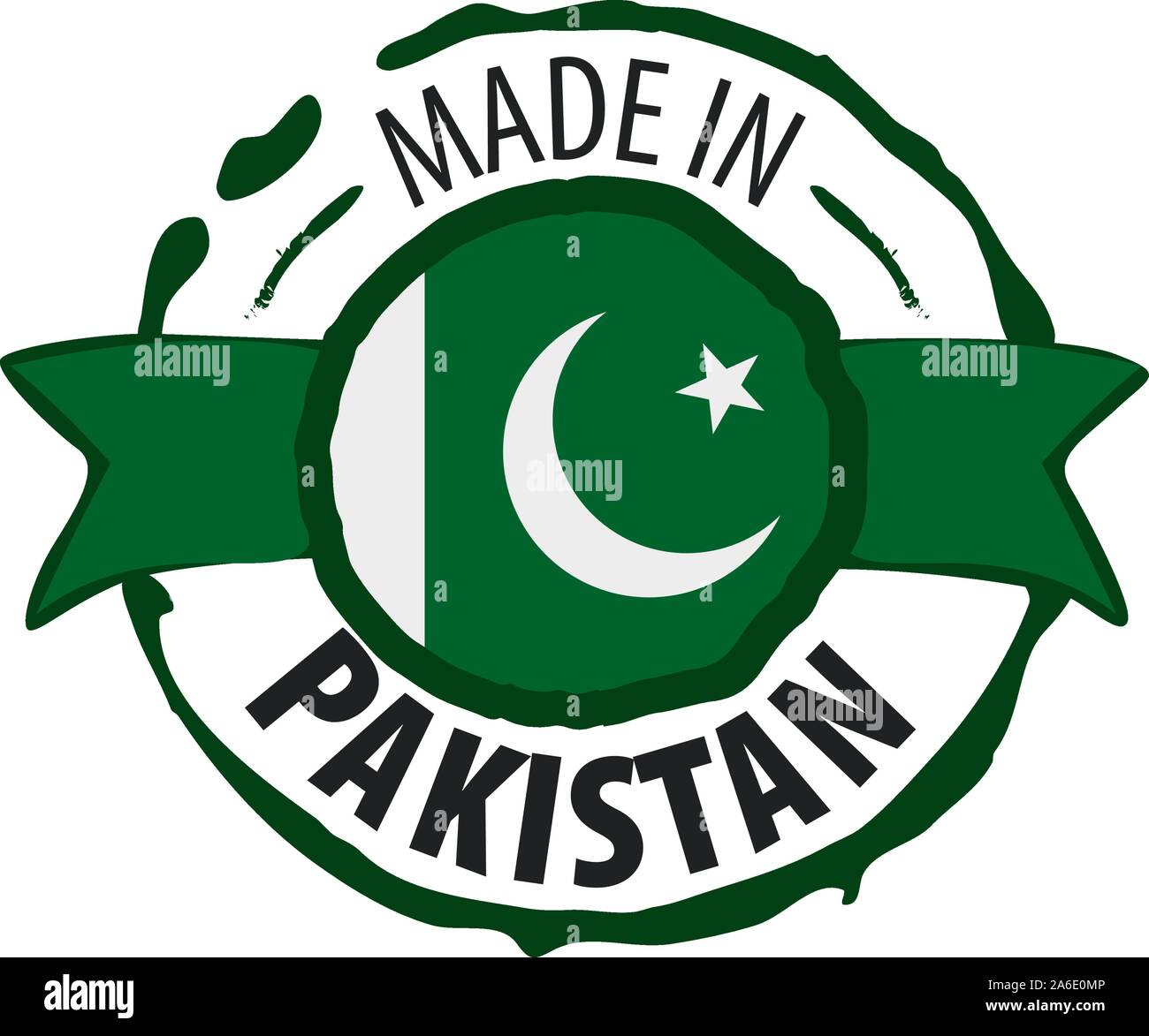 Mp Sign Pakistan Pakistan flag, vector illustration on a white background Stock Vector ...