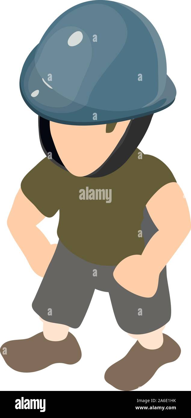Equestrian icon, isometric style Stock Vector