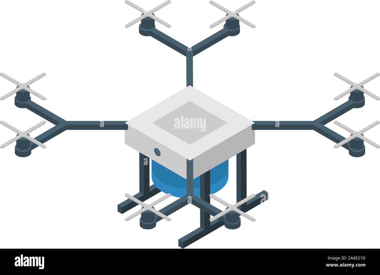 Professional drone icon, isometric style Stock Vector