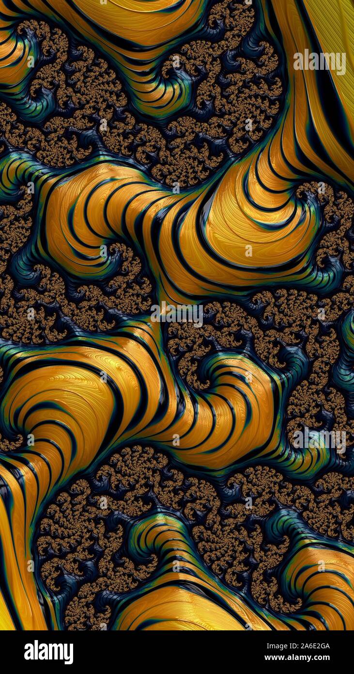 Artfully 3D rendering fractal, fanciful abstract illustration and ...