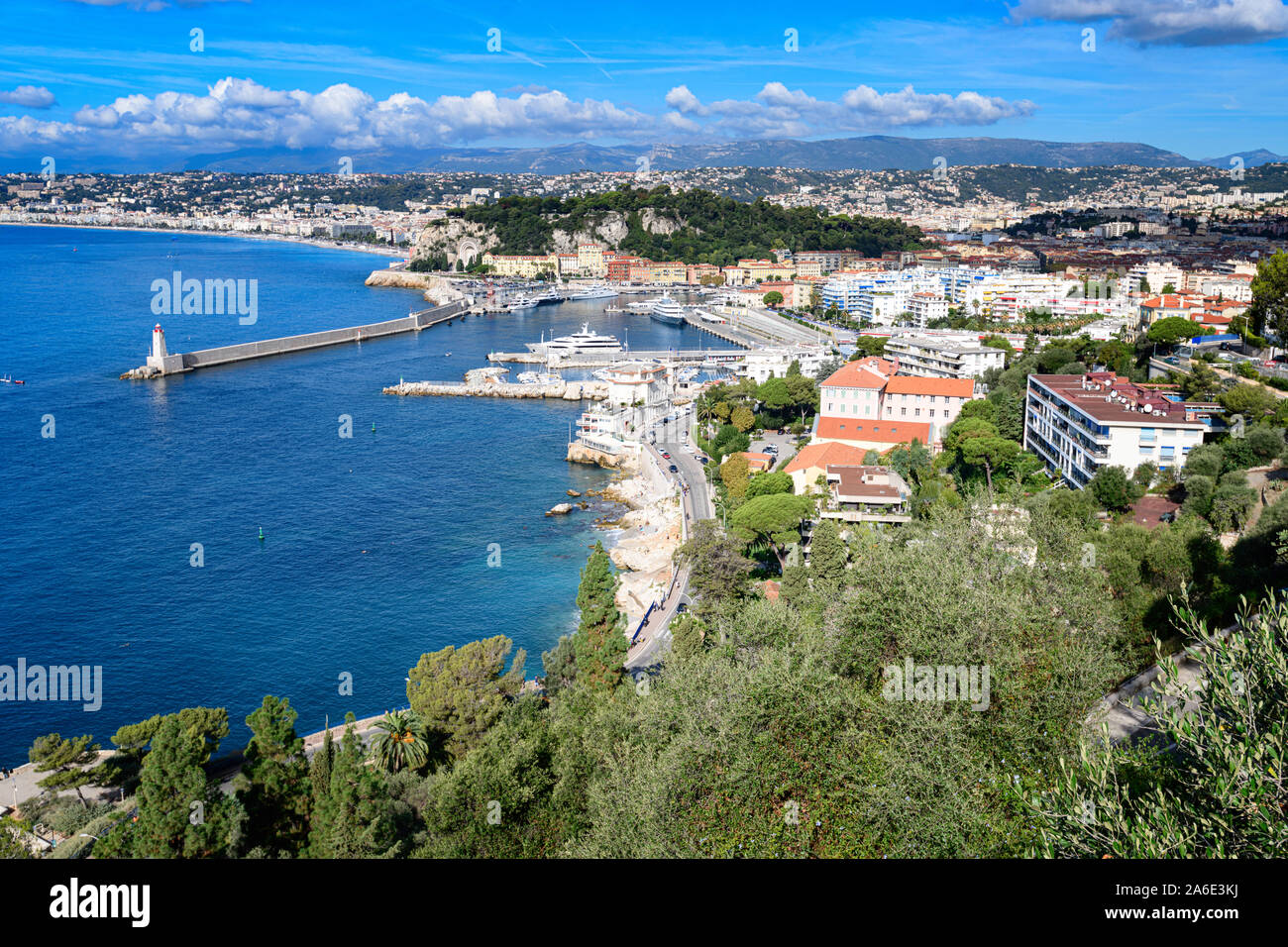 Nice harbour France Stock Photo