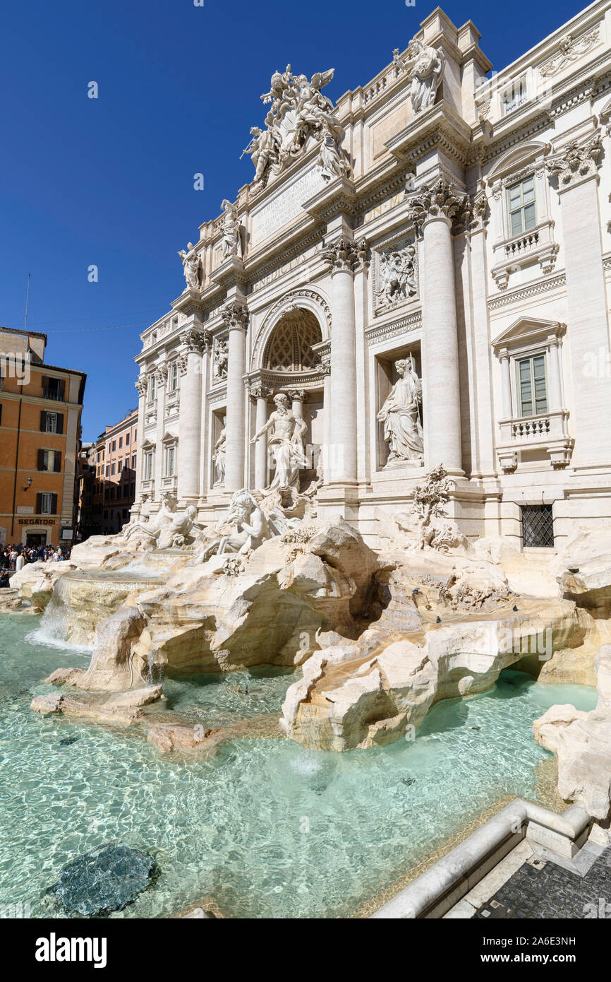 Trevi Fountain Rome Italy Stock Photo