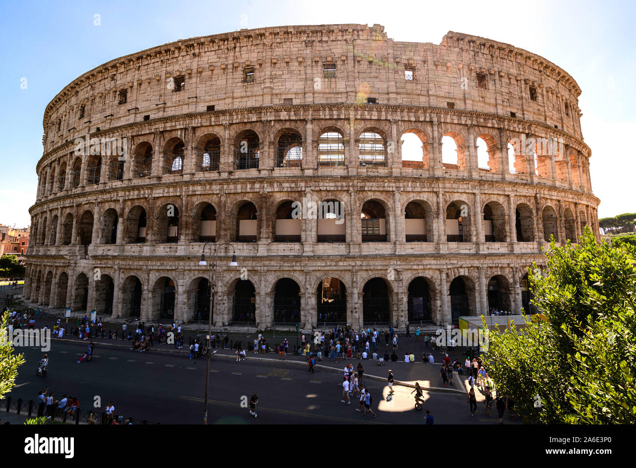 The Roman Colosseum Rome Italy Stock Photo