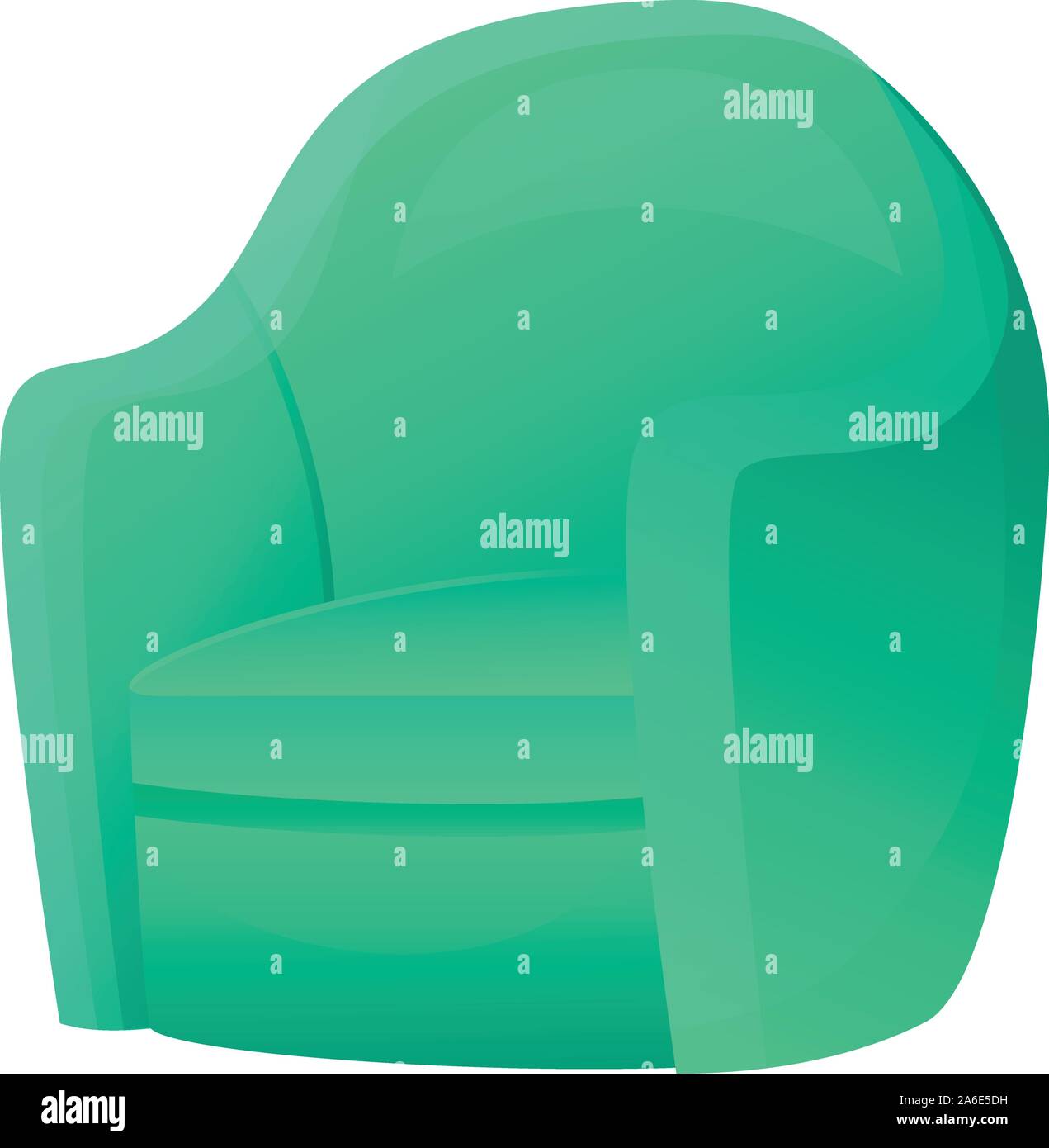 Textile armchair icon. Cartoon of textile armchair vector icon for web ...