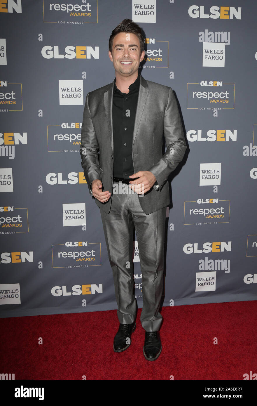 October 25, 2019, USA: 25 October 2019 - Beverly Hills, California - Jonathan Bennett.  2019 GLSEN Respect Awards held at Beverly Wilshire Four Seasons Hotel. Photo Credit: PMA/AdMedia (Credit Image: © Pma/AdMedia via ZUMA Wire) Stock Photo