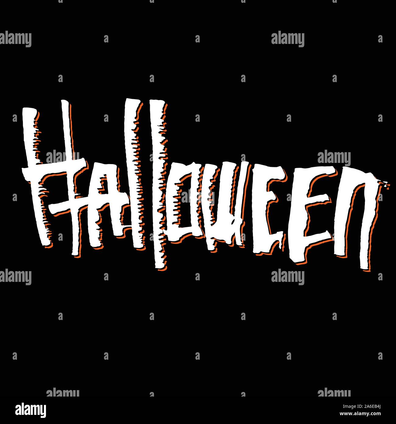 Halloweed Lettering Halloween themed lettering Stock Vector Image & Art - Alamy