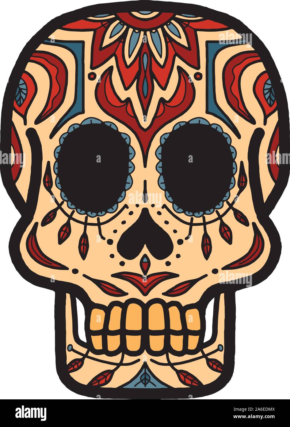Mexican Calavera Skull - dia de muertos Stock Vector Image & Art - Alamy Mexican Calavera Skull - dia de muertos Stock Vector Image & Art - Alamy