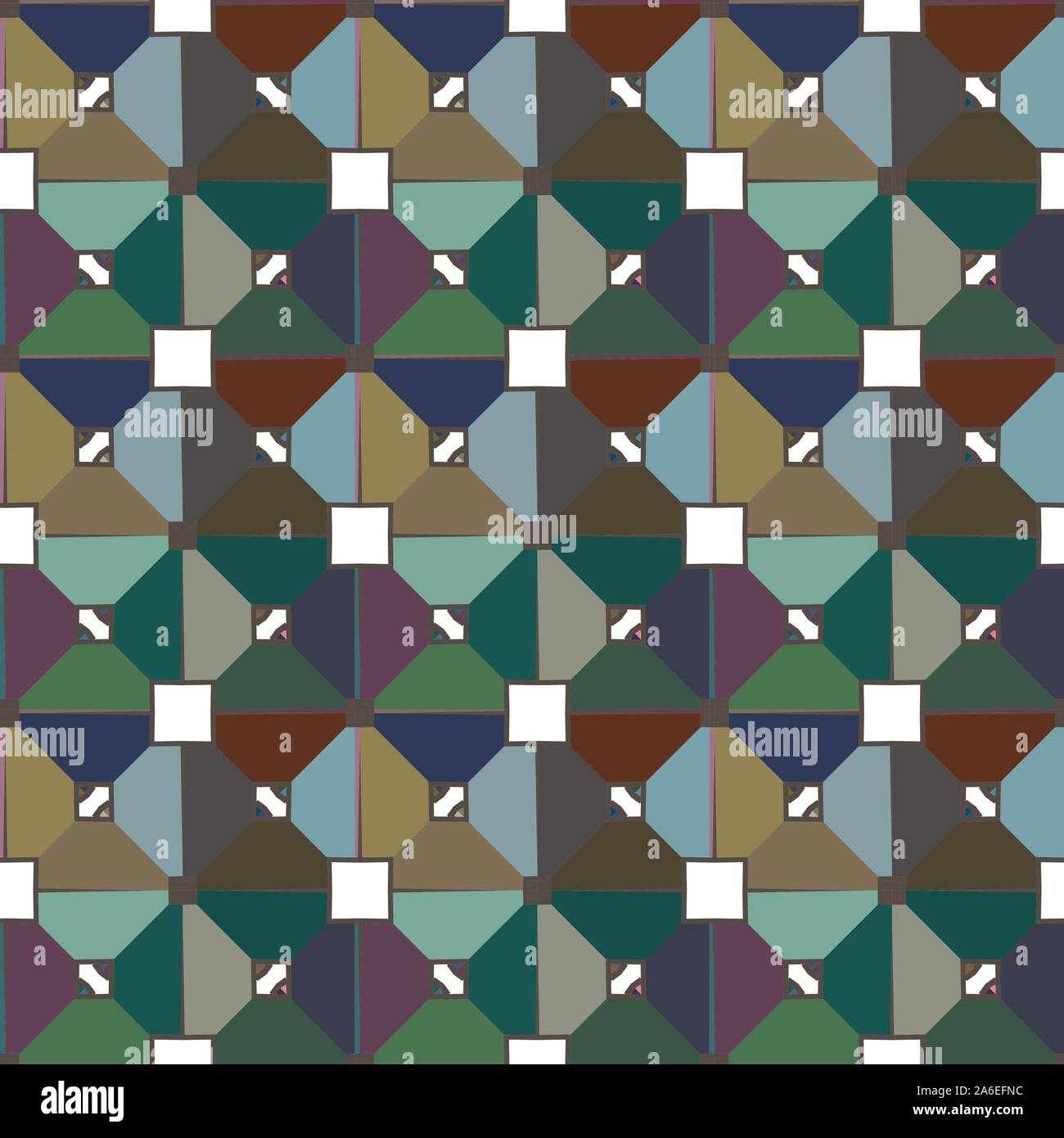 Seamless vector pattern in geometric ornamental style Stock Vector ...