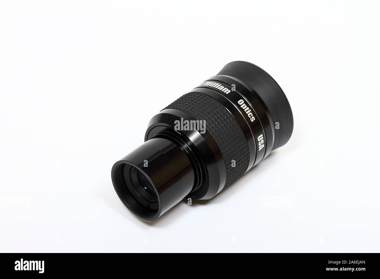William Optics UWAN 7mm focal length telescope eyepiece isolated on a