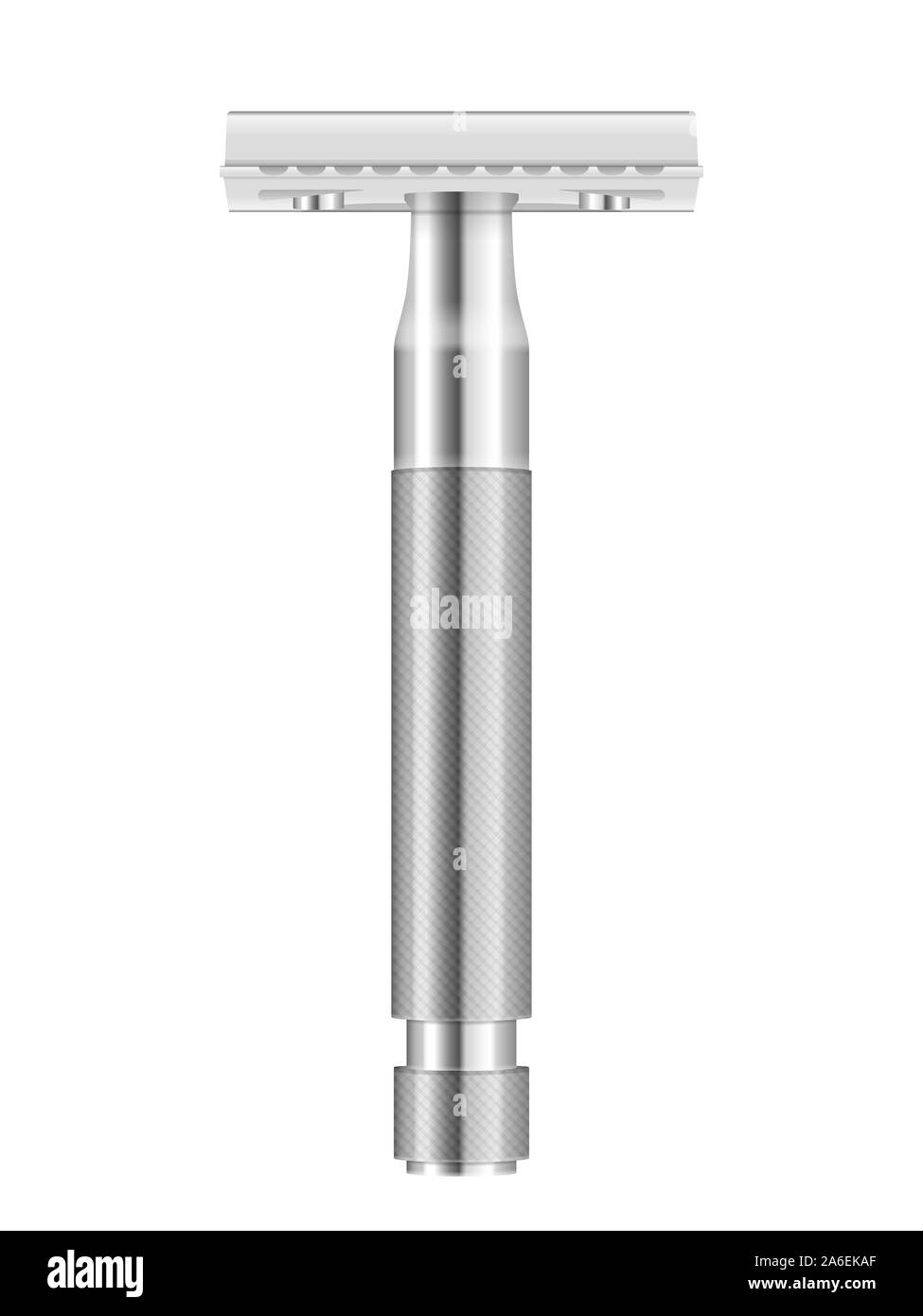 Classic safety razor on a white background. Vector illustration Stock ...