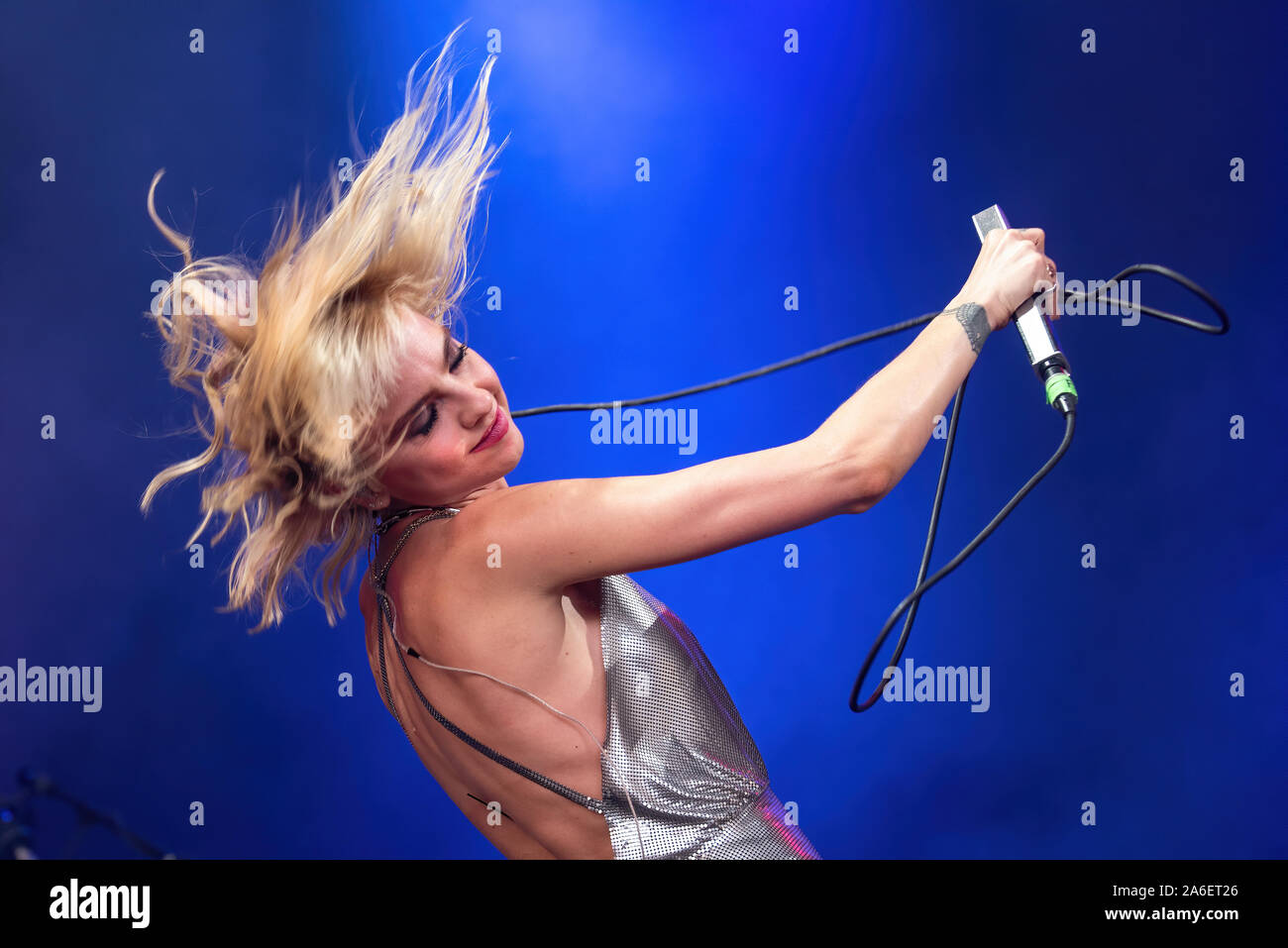 MADRID - SEP 7: Anteros (band) perform in concert at Dcode Music Festival on September 7, 2019 in Madrid, Spain. Stock Photo