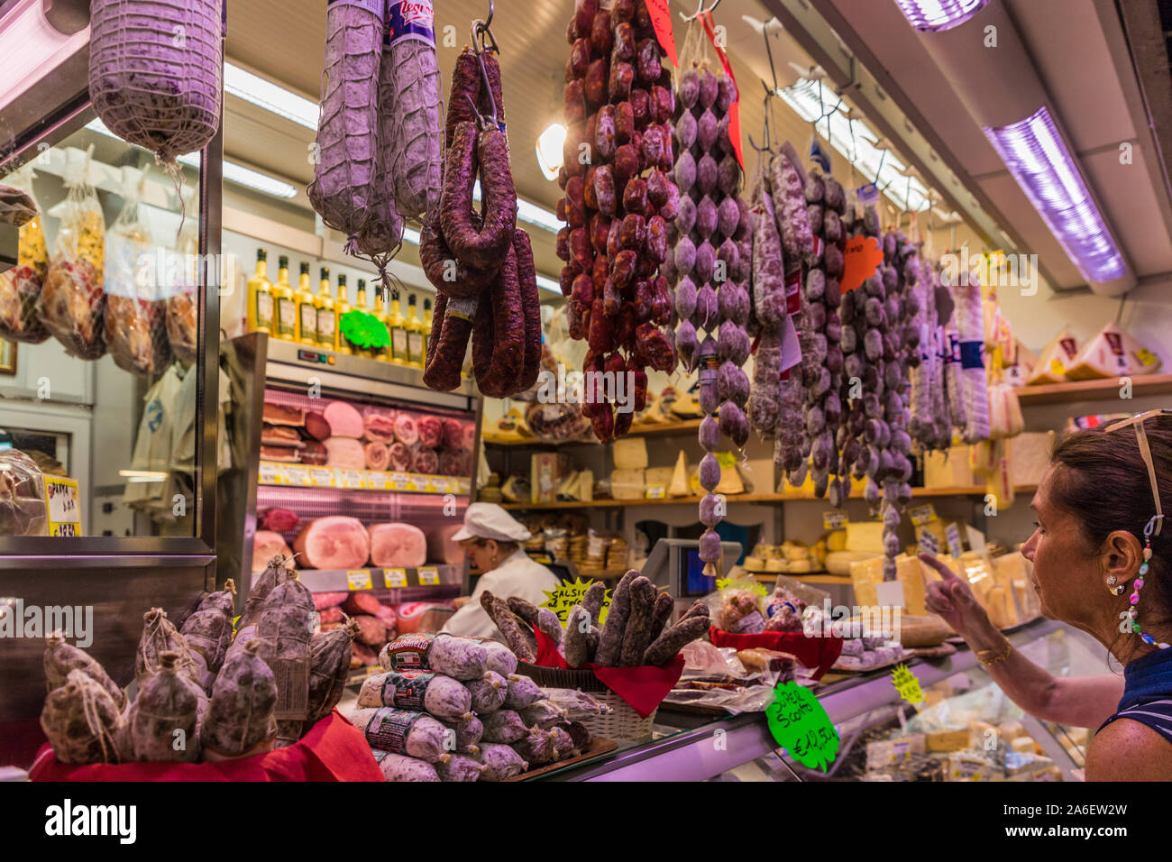 The famous friday market in Ventimiglia in Italy Stock Photo Alamy