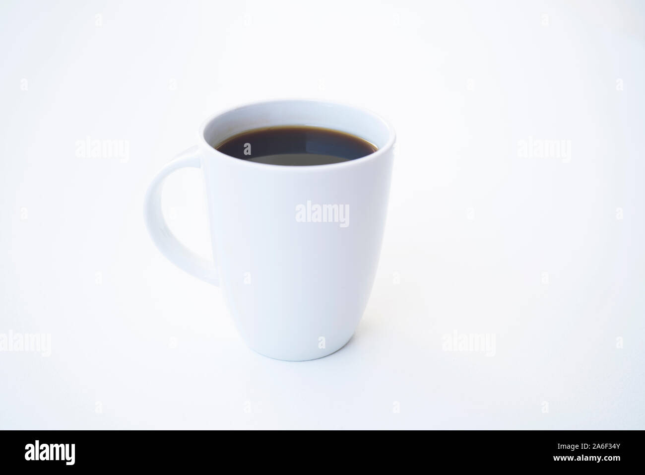 Empty coffee cup or coffee mug isolated on white background Stock Photo