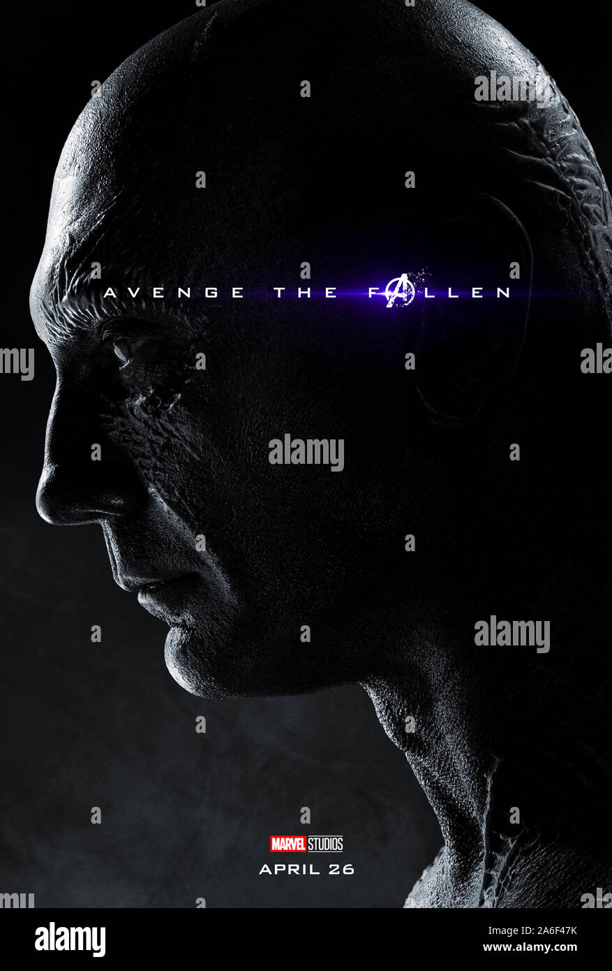 Character advance poster for Avengers: Endgame (2019) directed  by Anthony and Joe Russo starring Dave Bautista as Drax the Destroyer. The epic conclusion and 22nd film in the Marvel Cinematic Universe. Stock Photo