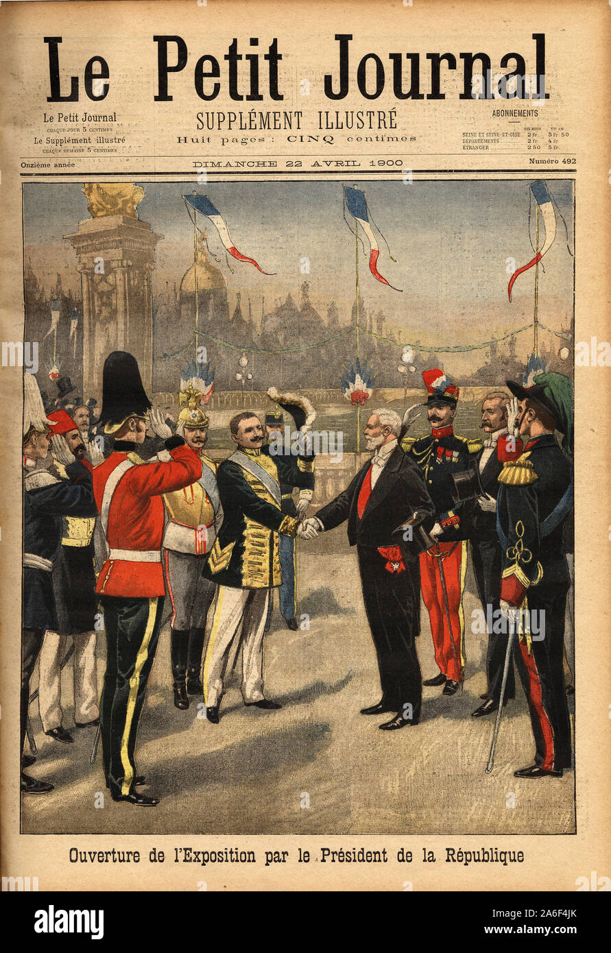 Ouverture de l'exposition de 1900 par le president de la republique ...