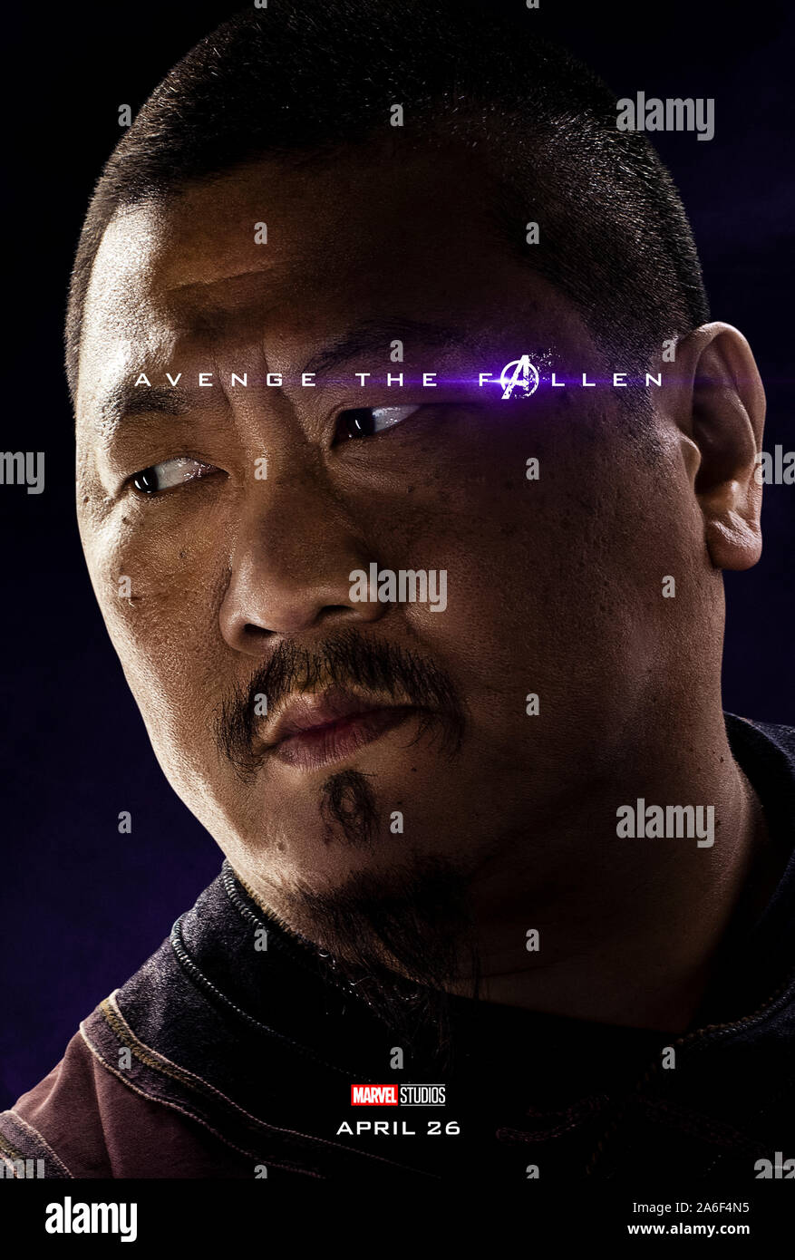 Character advance poster for Avengers: Endgame (2019) directed  by Anthony and Joe Russo starring Benedict Wong as Wong. The epic conclusion and 22nd film in the Marvel Cinematic Universe. Stock Photo