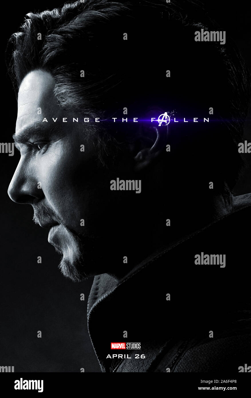 Character advance poster for Avengers: Endgame (2019) directed  by Anthony and Joe Russo starring Benedict Cumberbatch as Dr. Stephen Strange. The epic conclusion and 22nd film in the Marvel Cinematic Universe. Stock Photo