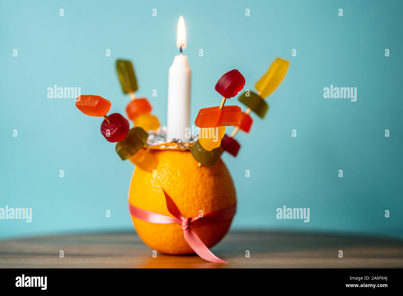 Orange Christingle is a symbolic object used in the Advent, Christmas
