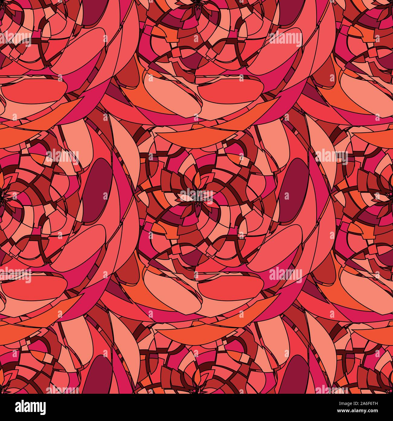 Seamless pattern with abstract broken colorful shapes Stock Vector