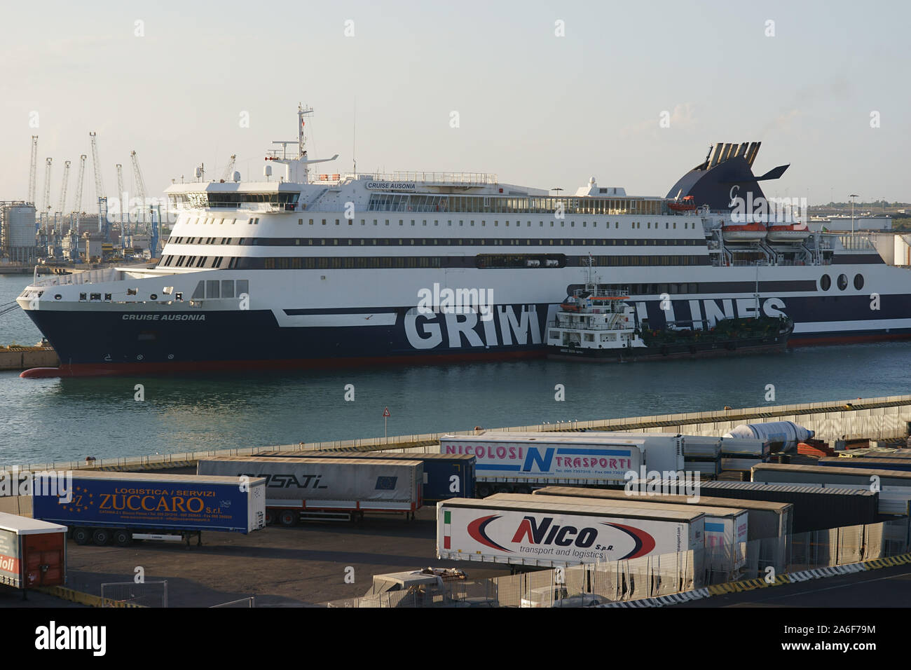 Grimaldi lines ferry, Port of Civitavecchia, near Rome, Lazio, Italy Stock  Photo - Alamy