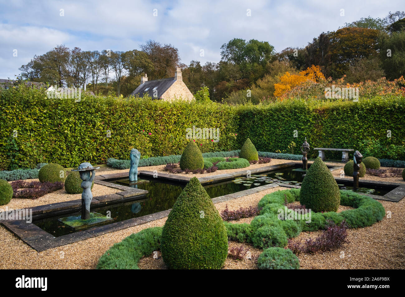 A sample garden at Barnsdale Gardens Stock Photo