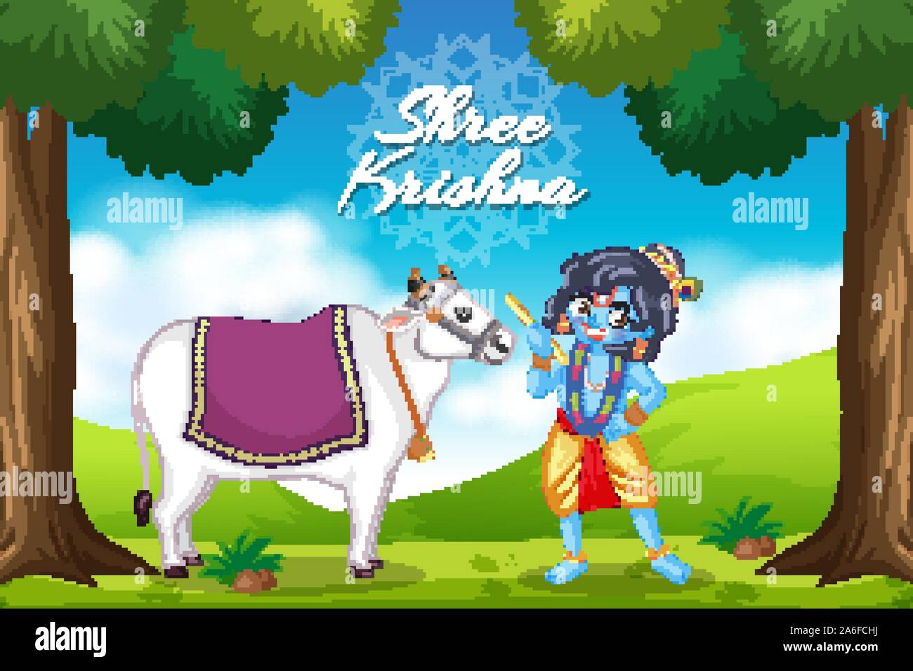 Krishna cow Stock Vector Images - Alamy Krishna cow Stock Vector Images - Alamy