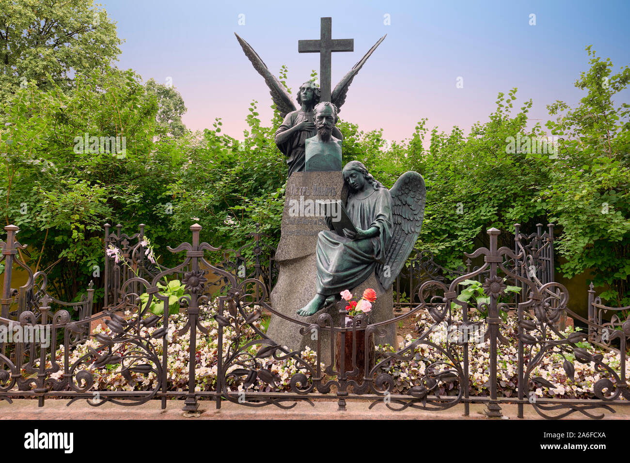 Tikhvin cemetery tchaikovsky hi-res stock photography and images - Alamy