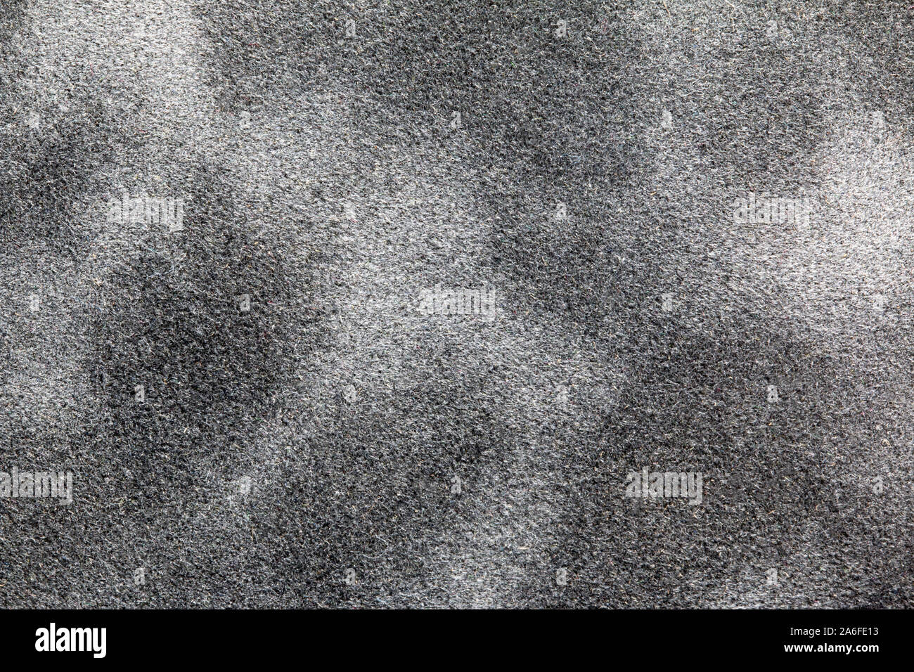 close up of black and grey multitoned suede material Stock Photo