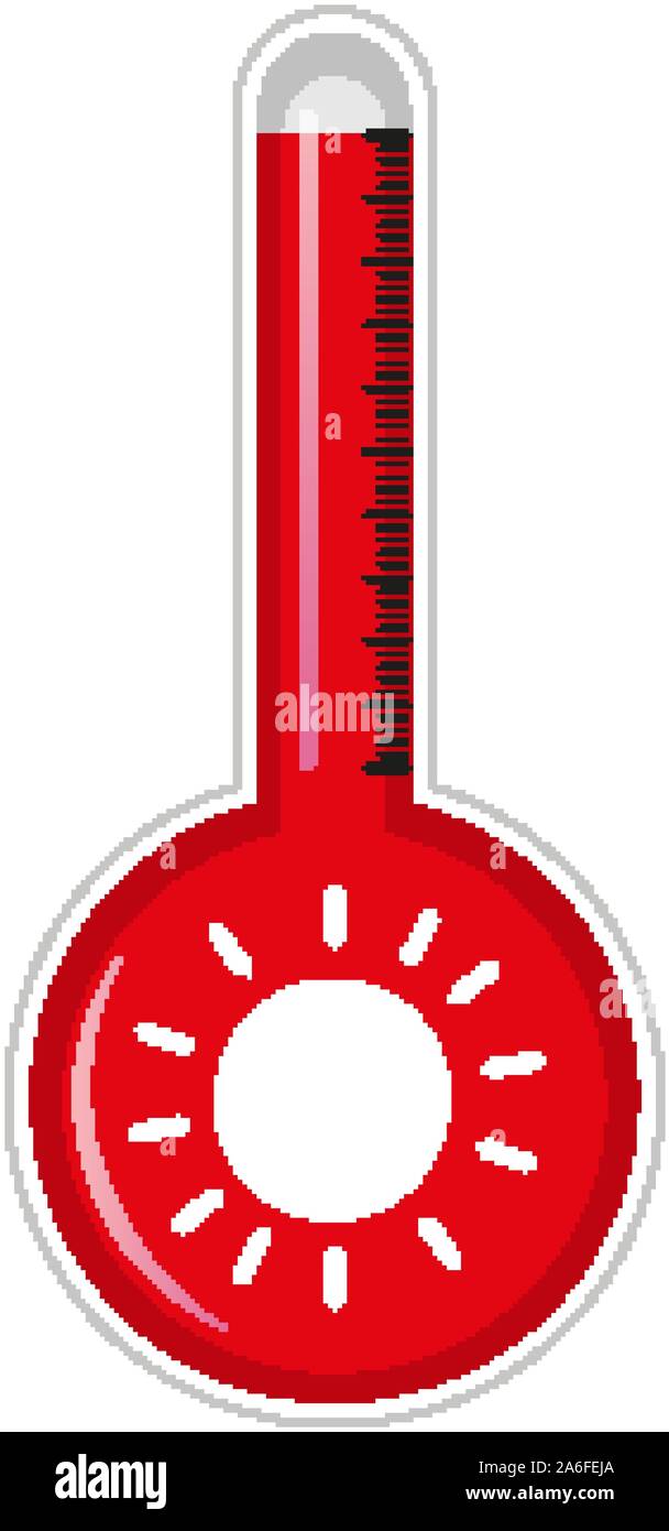 Thermometer with red liquid illustration Stock Vector Image & Art Alamy