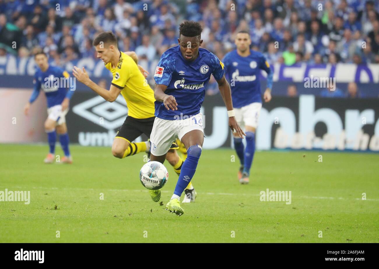 Gelsenkirchen, Deutschland. 26th Oct, 2019. firo: 26.10.2019, Football, Football: 1.Bundesliga, season 2019/2020, FC Schalke 04 - Borussia Dortmund Rabbi Matondo, | usage worldwide Credit: dpa/Alamy Live News Stock Photo
