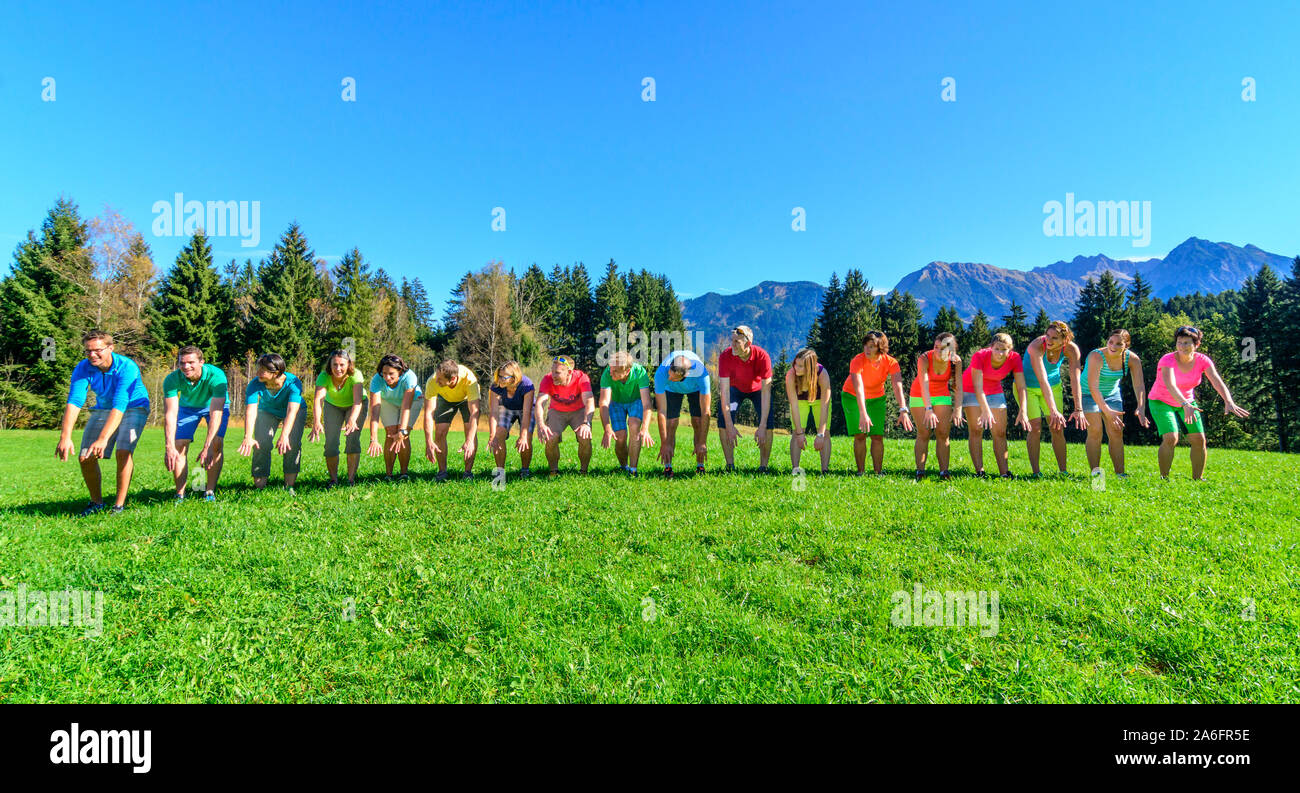 People group mixed emotions hi-res stock photography and images - Alamy